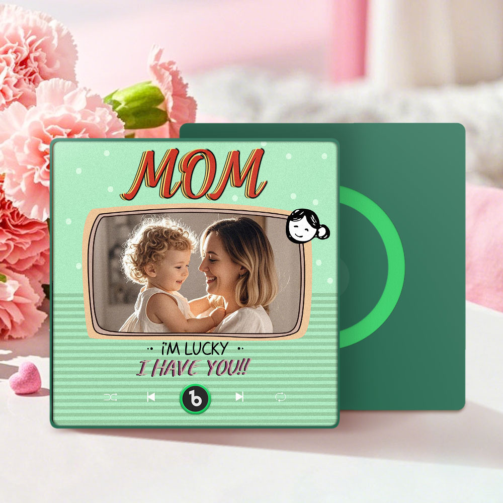 Mother's Day Gifts New 4.0 Upgrade Custom Music Fridge Magnet Colorful Frame Album Fridge Magnet Can Play Songs Gift for Mom