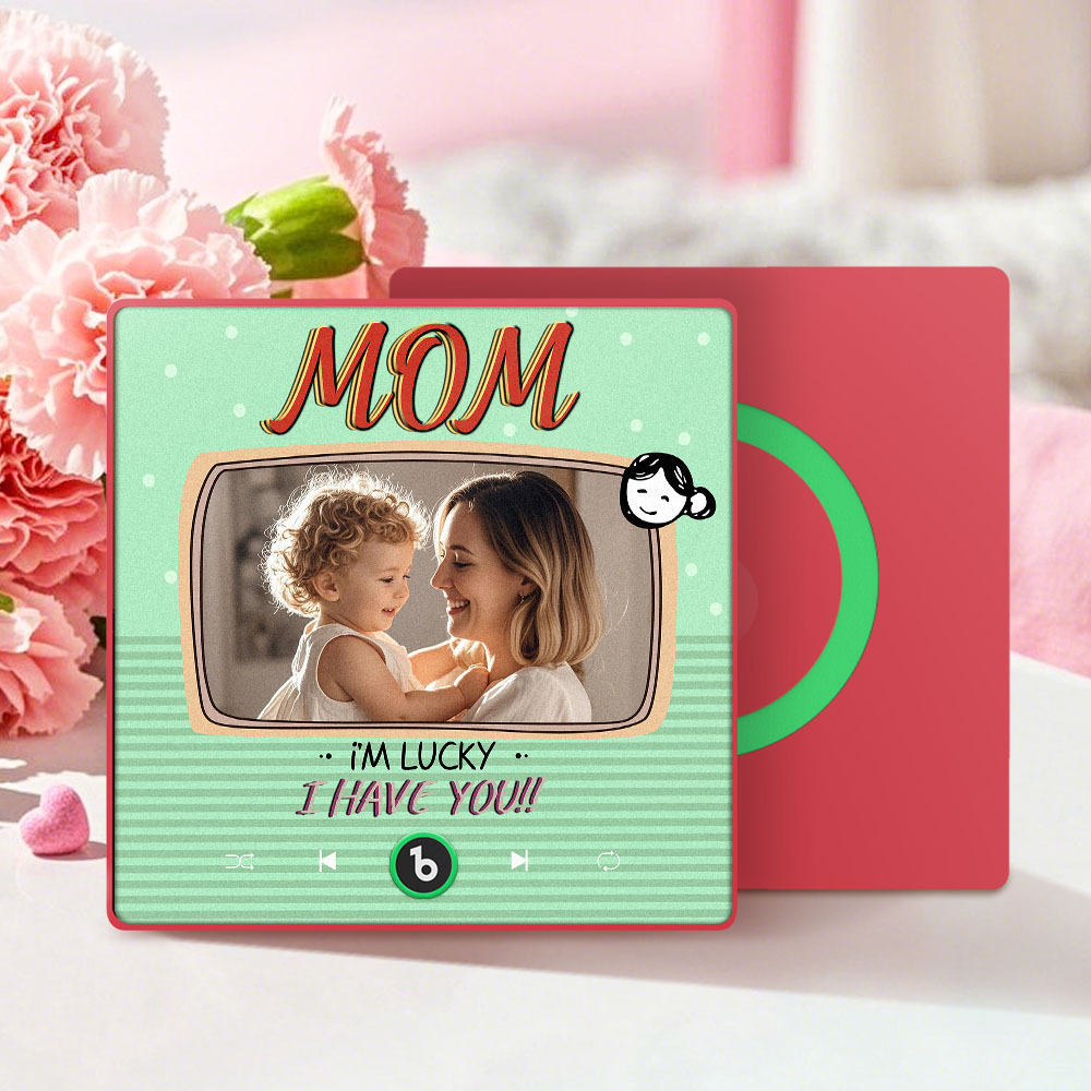 Mother's Day Gifts New 4.0 Upgrade Custom Music Fridge Magnet Colorful Frame Album Fridge Magnet Can Play Songs Gift for Mom