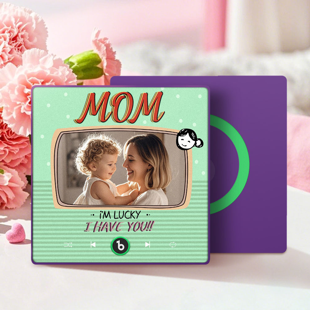 Mother's Day Gifts New 4.0 Upgrade Custom Music Fridge Magnet Colorful Frame Album Fridge Magnet Can Play Songs Gift for Mom