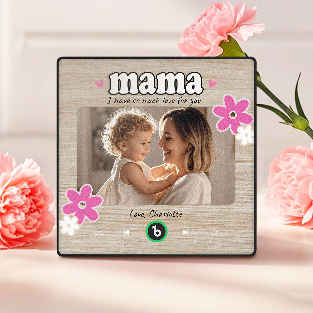 Personalized Mother's Day Gift Music Fridge Magnet Custom Music Magnets Can Play Songs Gifts for Mama