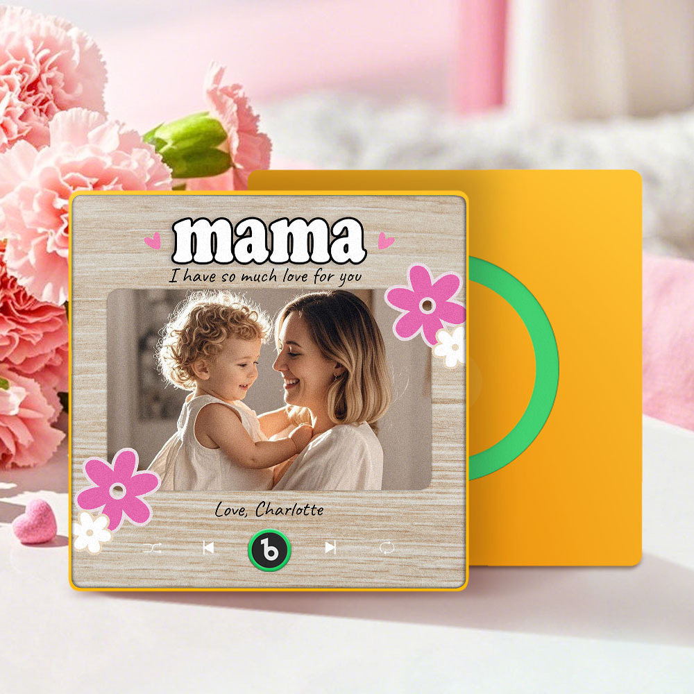 Personalized Mother's Day Gift Music Fridge Magnet Custom Music Magnets Can Play Songs Gifts for Mama