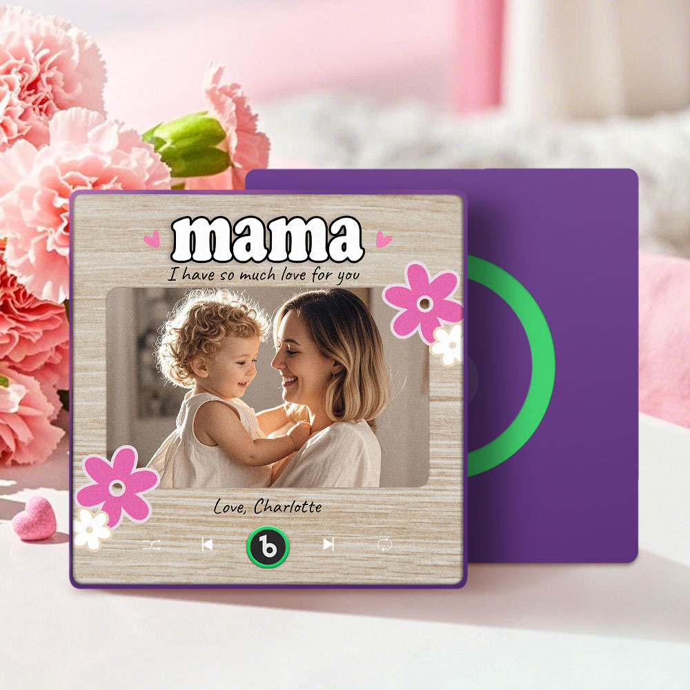 Personalized Mother's Day Gift Music Fridge Magnet Custom Music Magnets Can Play Songs Gifts for Mama
