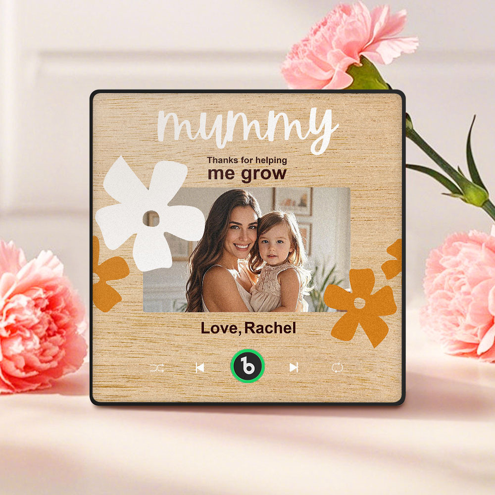 Personalized Music Fridge Magnet Gift for Mom Custom Music Magnets Can Play Songs Mother's day Gifts