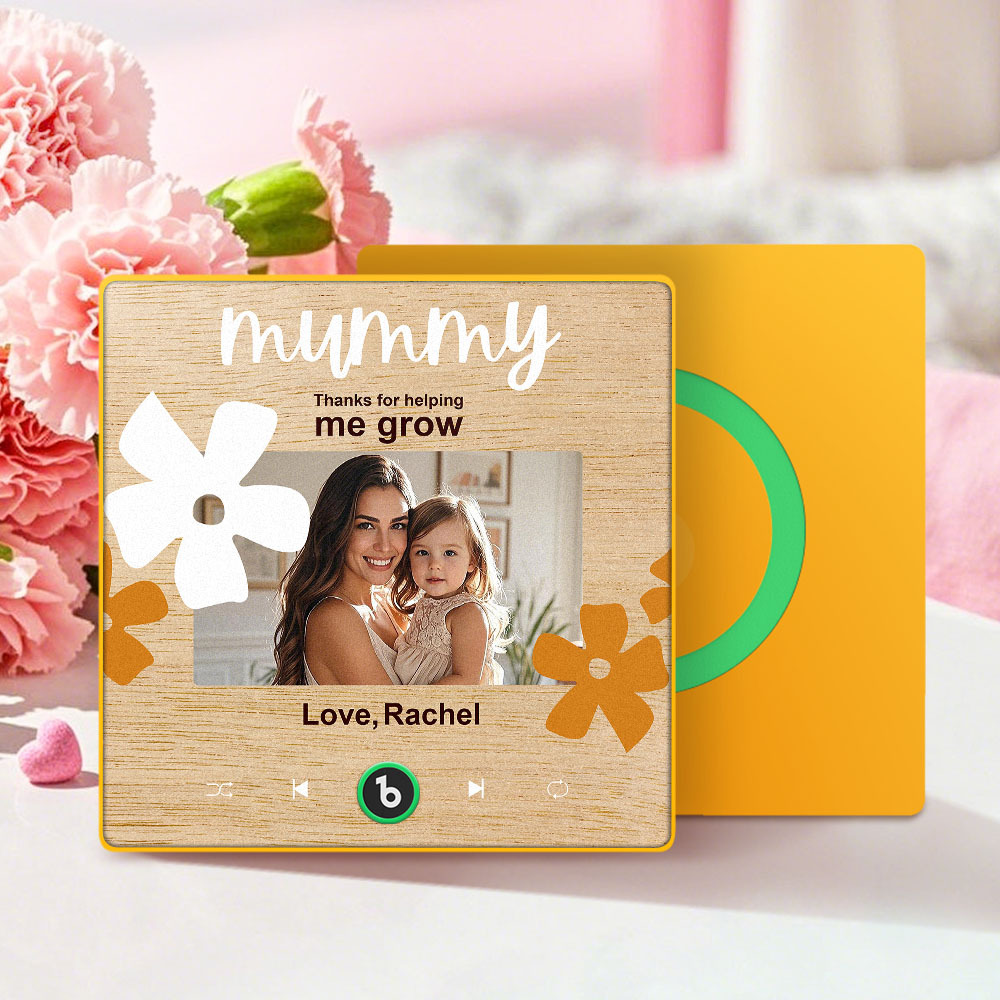 Mother's Day Gifts New 4.0 Upgrade Custom Music Fridge Magnet Colorful Frame Album Fridge Magnet Can Play Songs Gift for Mom