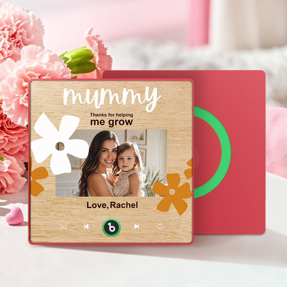 Mother's Day Gifts New 4.0 Upgrade Custom Music Fridge Magnet Colorful Frame Album Fridge Magnet Can Play Songs Gift for Mom