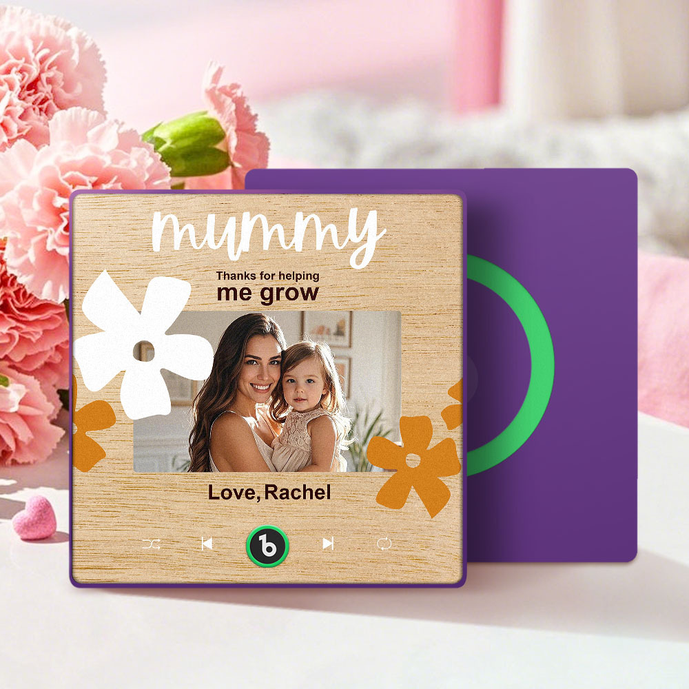 Mother's Day Gifts New 4.0 Upgrade Custom Music Fridge Magnet Colorful Frame Album Fridge Magnet Can Play Songs Gift for Mom