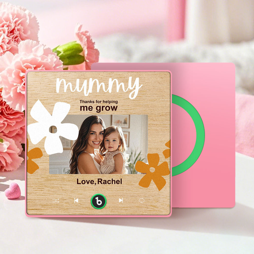 Mother's Day Gifts New 4.0 Upgrade Custom Music Fridge Magnet Colorful Frame Album Fridge Magnet Can Play Songs Gift for Mom