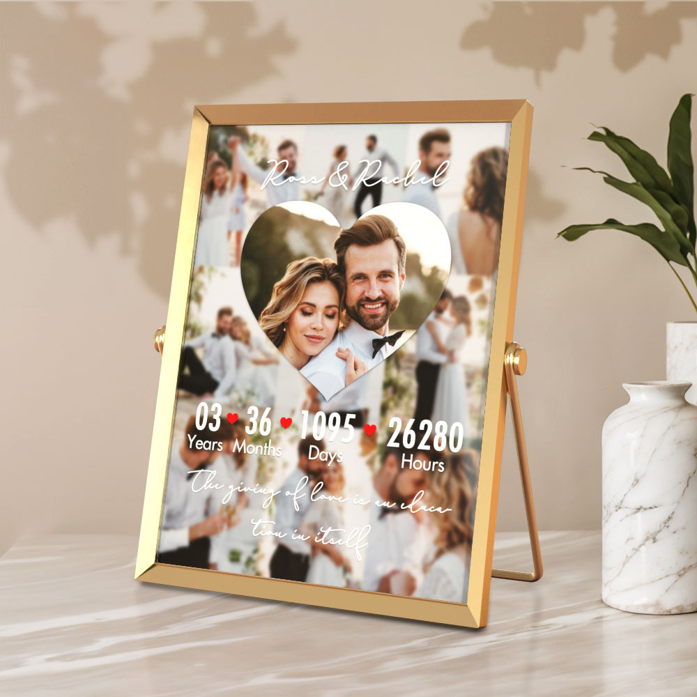 Special Photo Frame Collage For Love Wedding Anniversary Custom Photo Gift