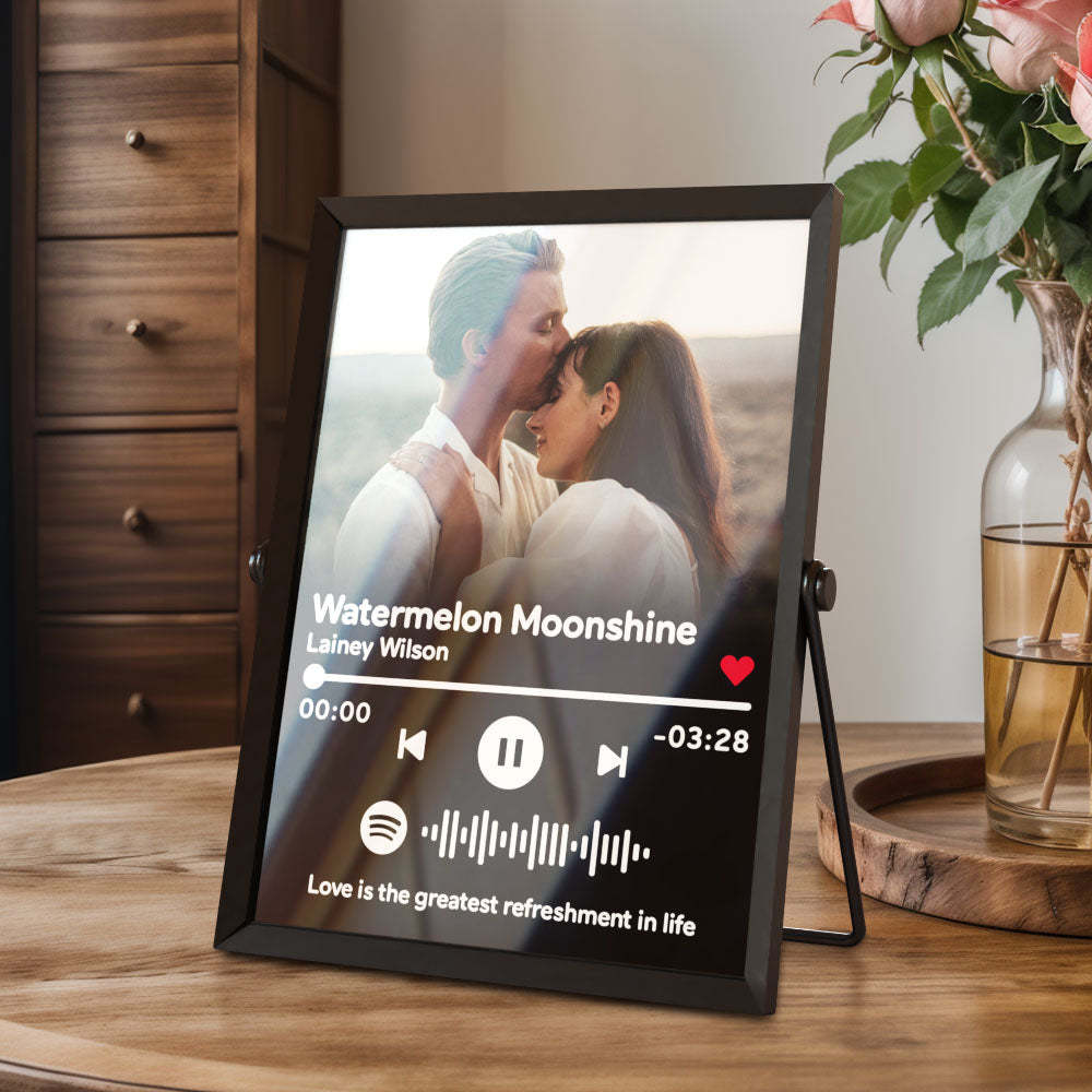 Gift for Her Custom Photo Plaque Music Display Plaque Custom Scannable Code Personalized Spotify Plaque Acrylic