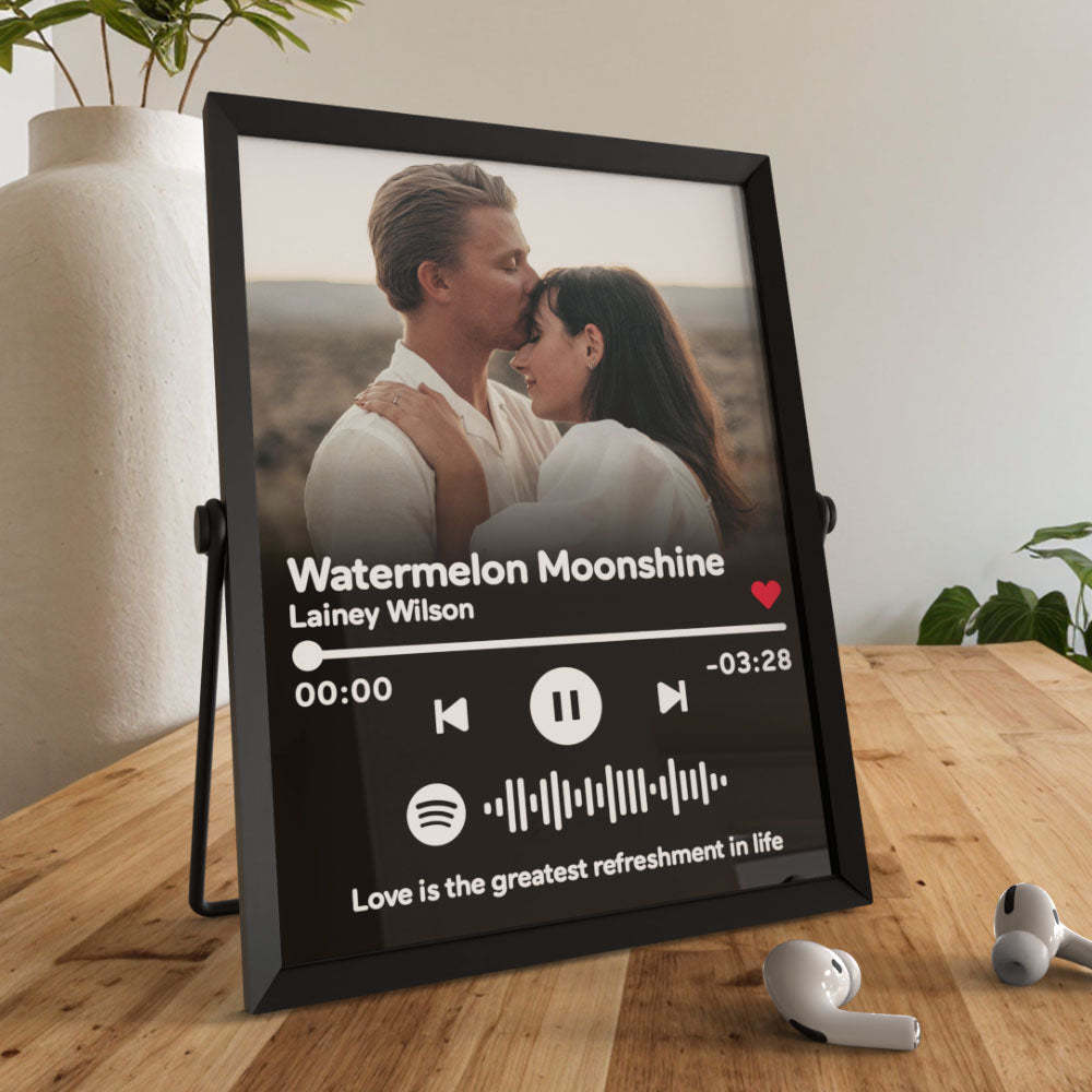 Gift for Her Custom Photo Plaque Music Display Plaque Custom Scannable Code Personalized Spotify Plaque Acrylic