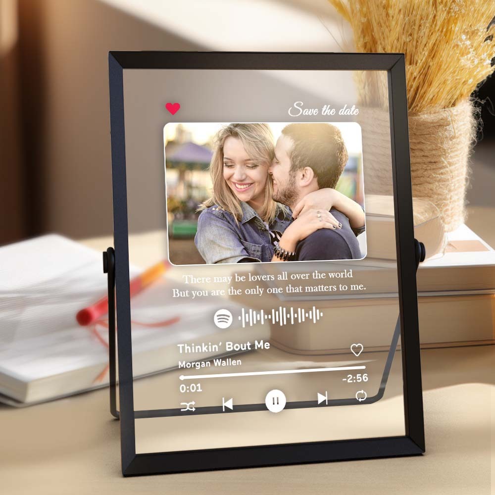 Gift for Her Custom Song Plaque Personalized Spotify Plaque Music Panel Photo Plaque Home Decor Album Cover -