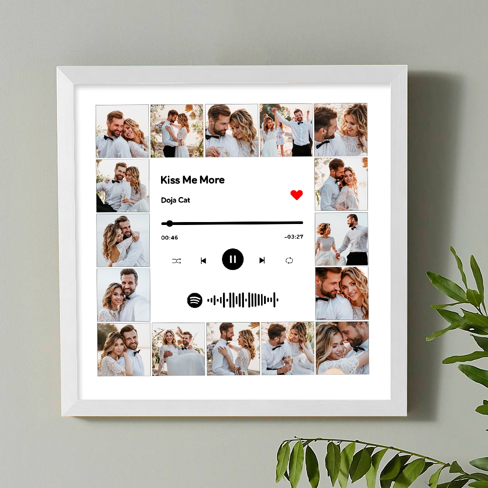 Customised Spotify Music Photo Frame Custom Scannable Spotify Code Music Art Picture Frame -