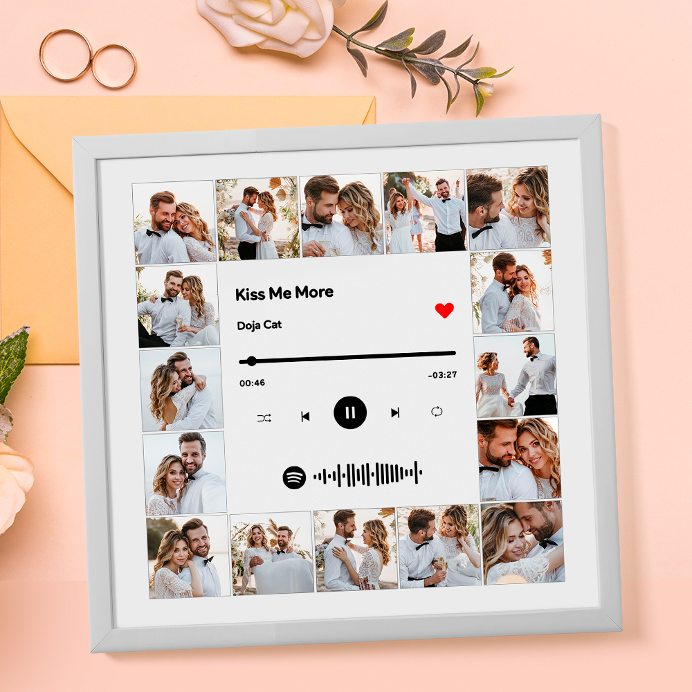 Customised Spotify Music Photo Frame Custom Scannable Spotify Code Music Art Picture Frame -