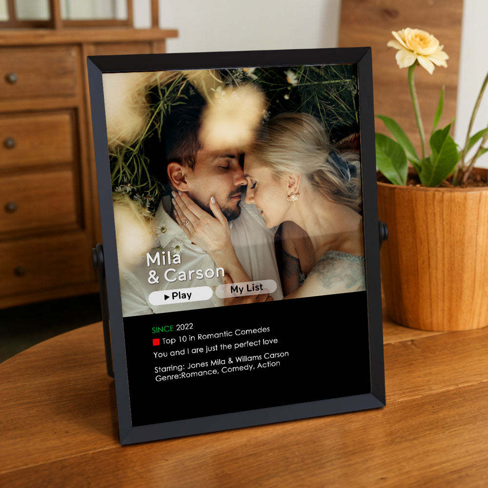 Custom Love Movie Poster Plaque for Her Personalized Plaque Gift For Him