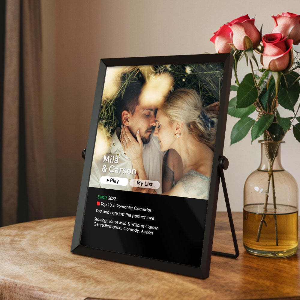 Custom Love Movie Poster Plaque for Her Personalized Plaque Gift For Him