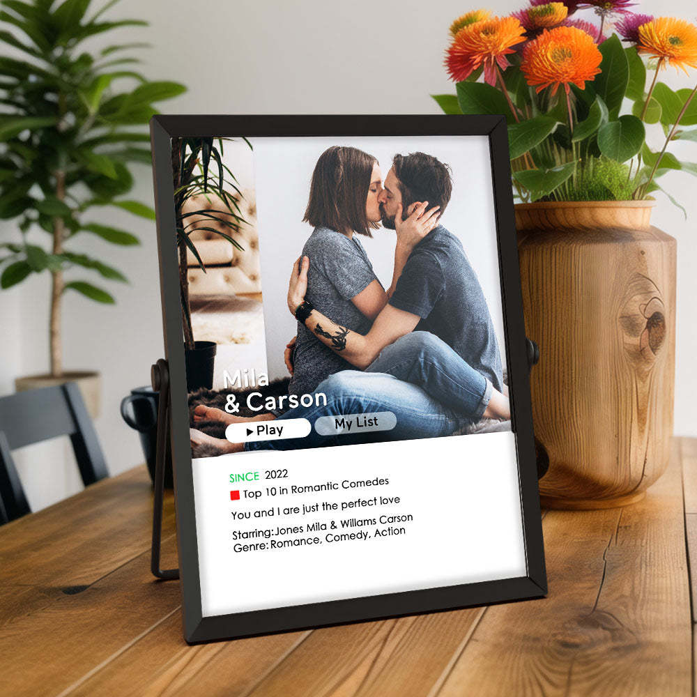 Custom Love Movie Poster Plaque for Her Personalized Plaque Gift For Him