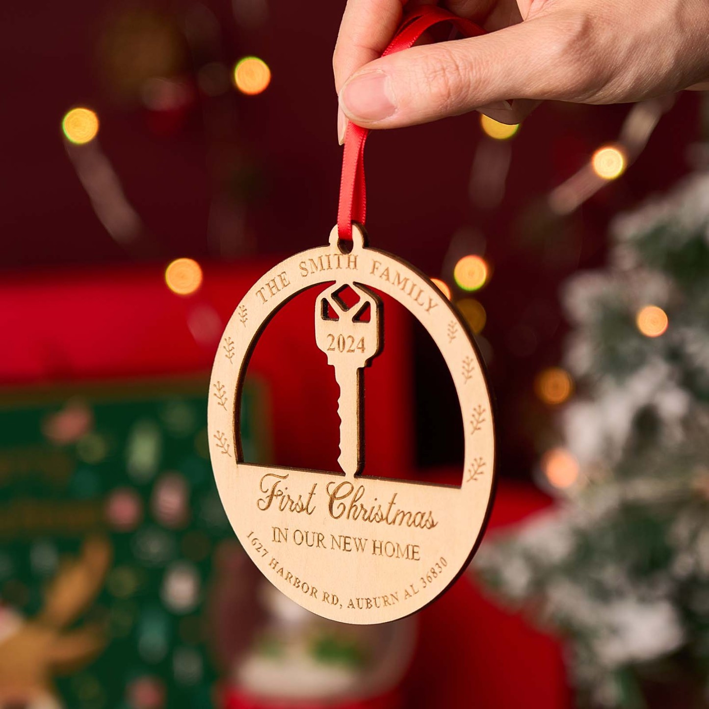 New Home Ornament Personalized Christmas First Home Ornament Custom New Home Gift For Couple New Home Keepsake