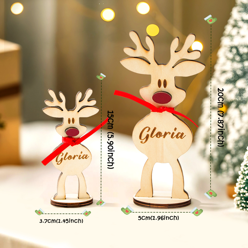 Personalized Name Freestanding Reindeer