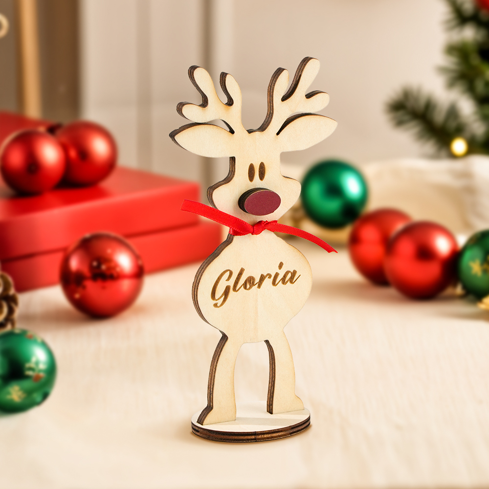Personalized Name Freestanding Reindeer