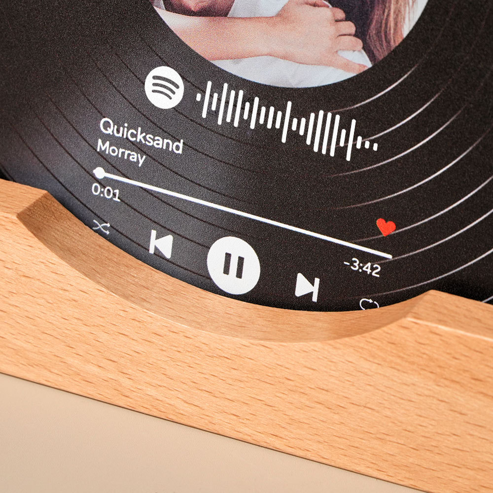 Personalized Vinyl Record with Photo Acrylic Song Plaque Anniversary Gift for Couples Gifts for Friends Birthday Gift for Her Him