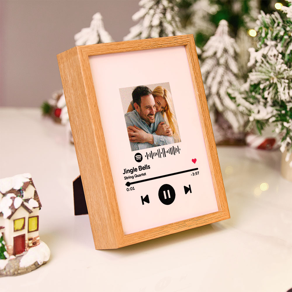 Custom Photo Spotify Music Plaque Personalized Photo and Song Display Decor Christmas Gifts Anniversary Gift For Couples