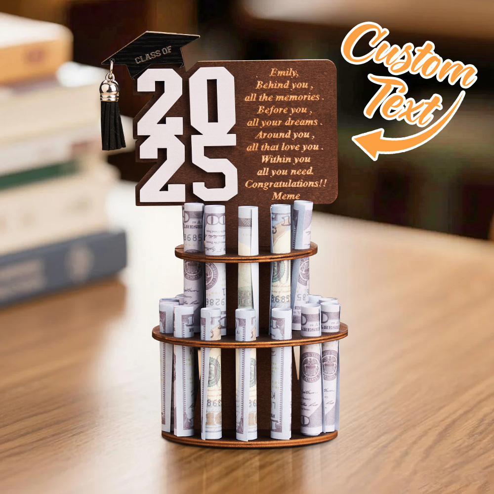 2025 Graduation Gift Money Holder Tiered Graduation Money Cake Personalized Graduation Gift
