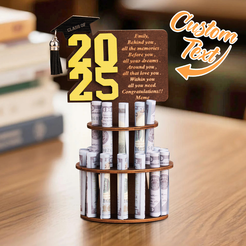 2025 Graduation Gift Money Holder Tiered Graduation Money Cake Personalized Graduation Gift