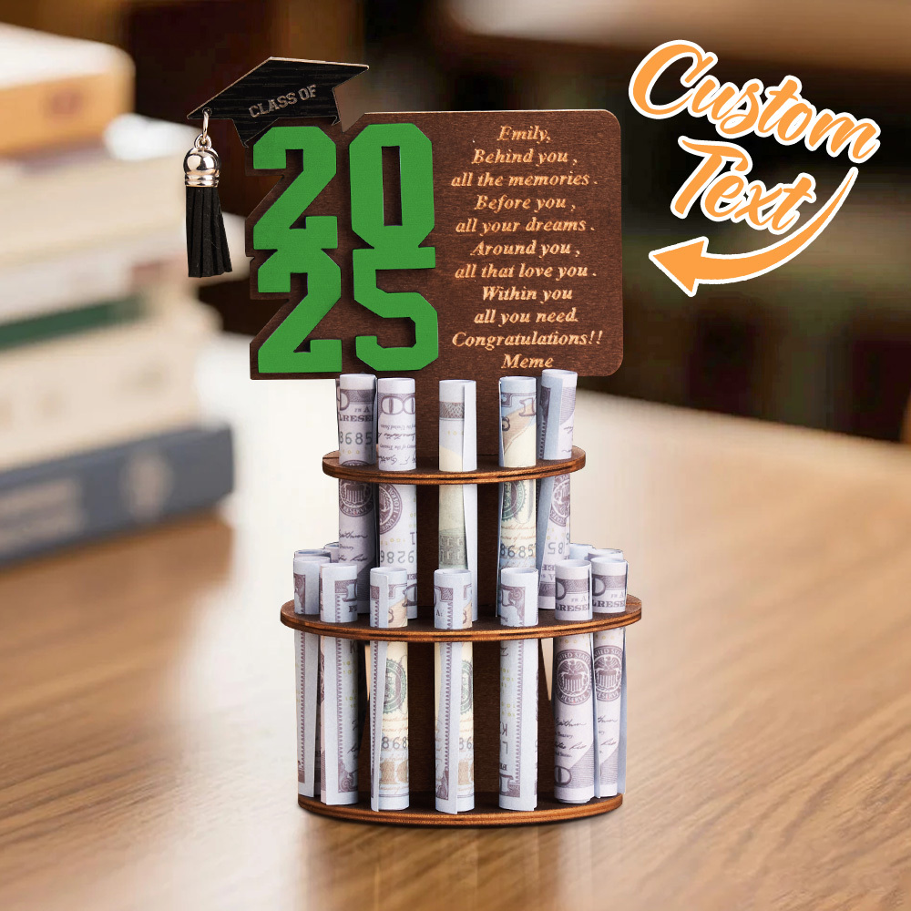2025 Graduation Gift Money Holder Tiered Graduation Money Cake Personalized Graduation Gift