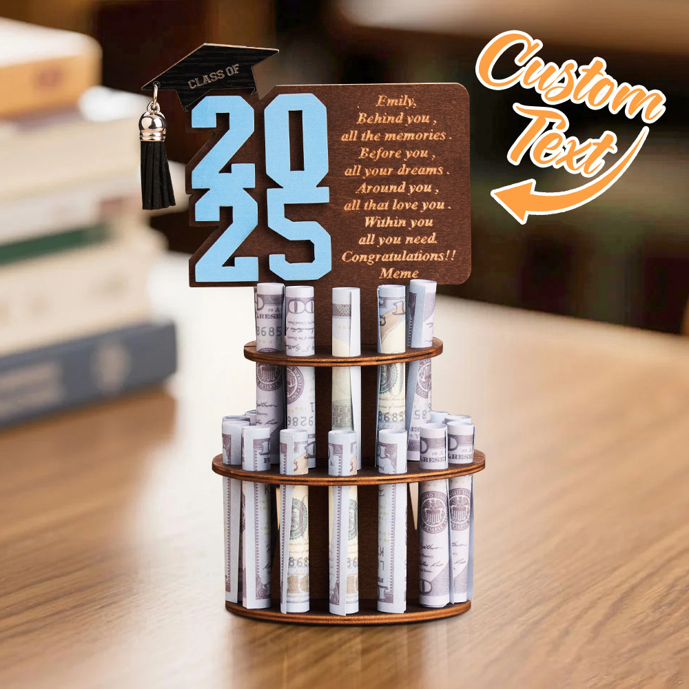2025 Graduation Gift Money Holder Tiered Graduation Money Cake Personalized Graduation Gift
