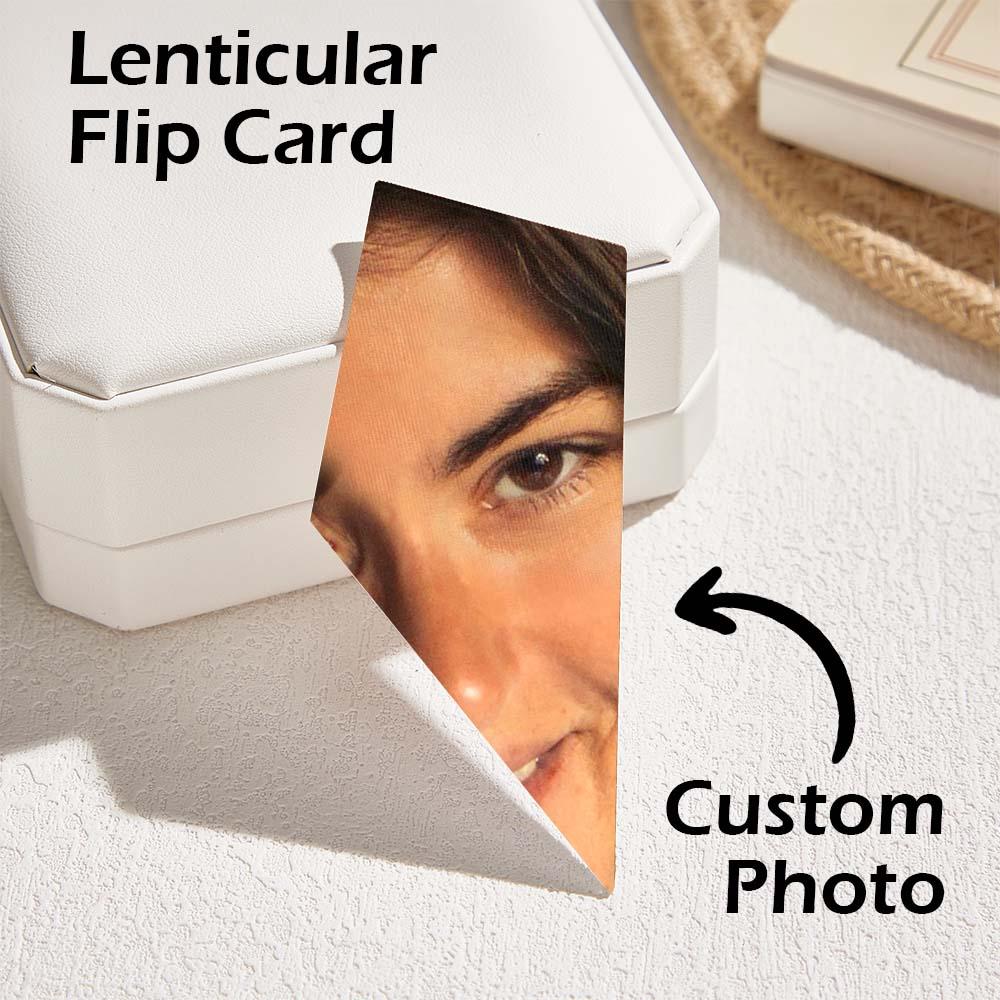 Personalized Lenticular Photo Plaque 2-Photo Shifting Magical Broken Mirror Effect Gift for Wizarding Fans