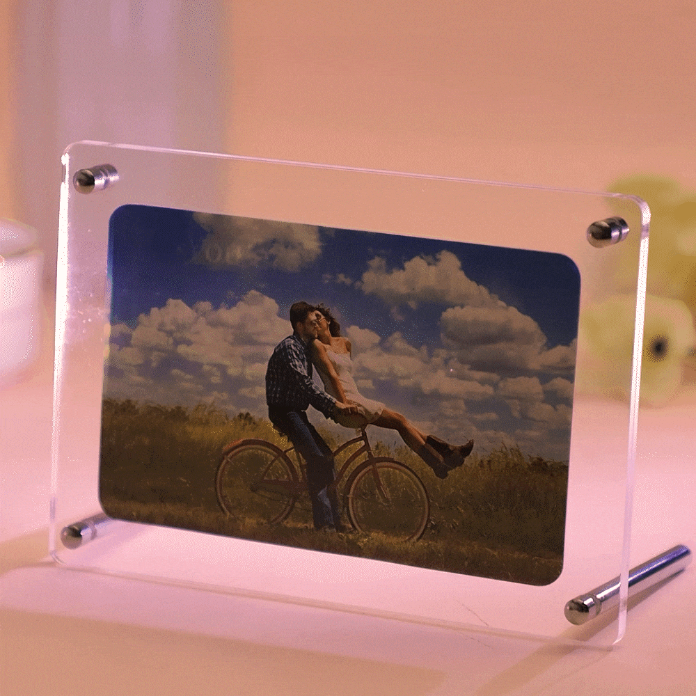 Personalized Light-Reveal Desk Art Custom Picture Frame Valentine's Day Gift -