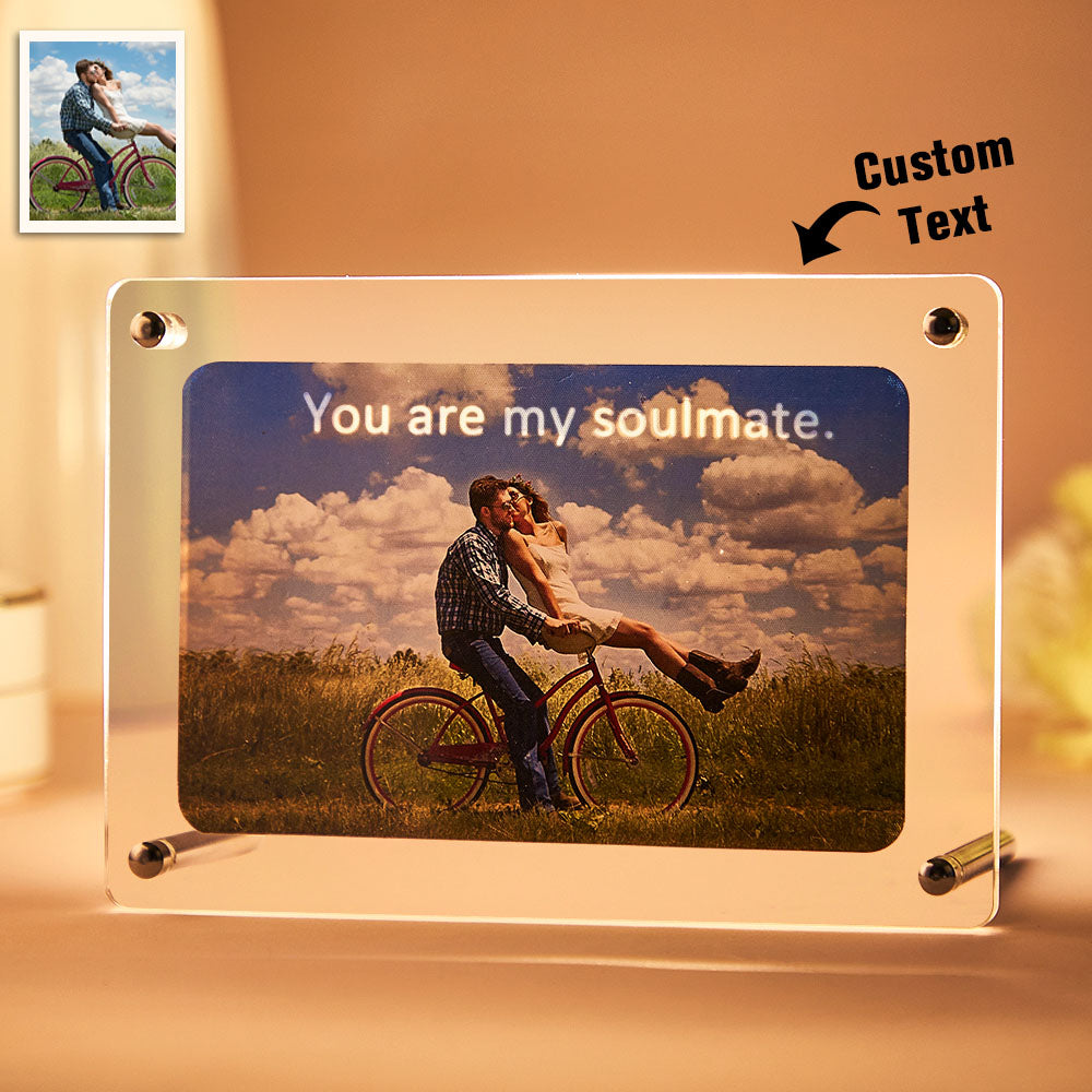 Personalized Light-Reveal Desk Art Custom Picture Frame Valentine's Day Gift -