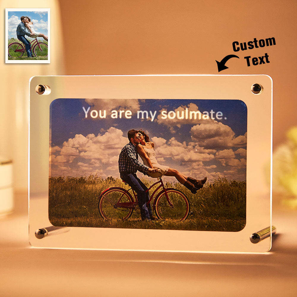 Personalized Light-Reveal Desk Art Custom Picture Frame Valentine's Day Gift -