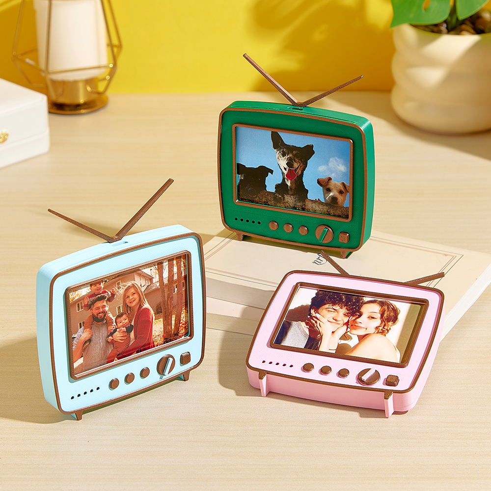 Custom Photo 3D printed TV-shaped music Ornaments Personalized Photo Music Fridge Magnets