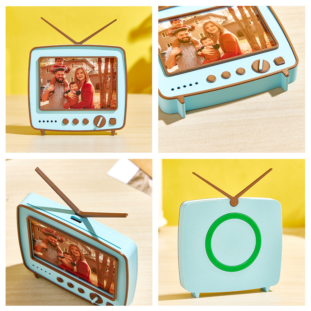 Custom Photo 3D printed TV-shaped music Ornaments Personalized Photo Music Fridge Magnets