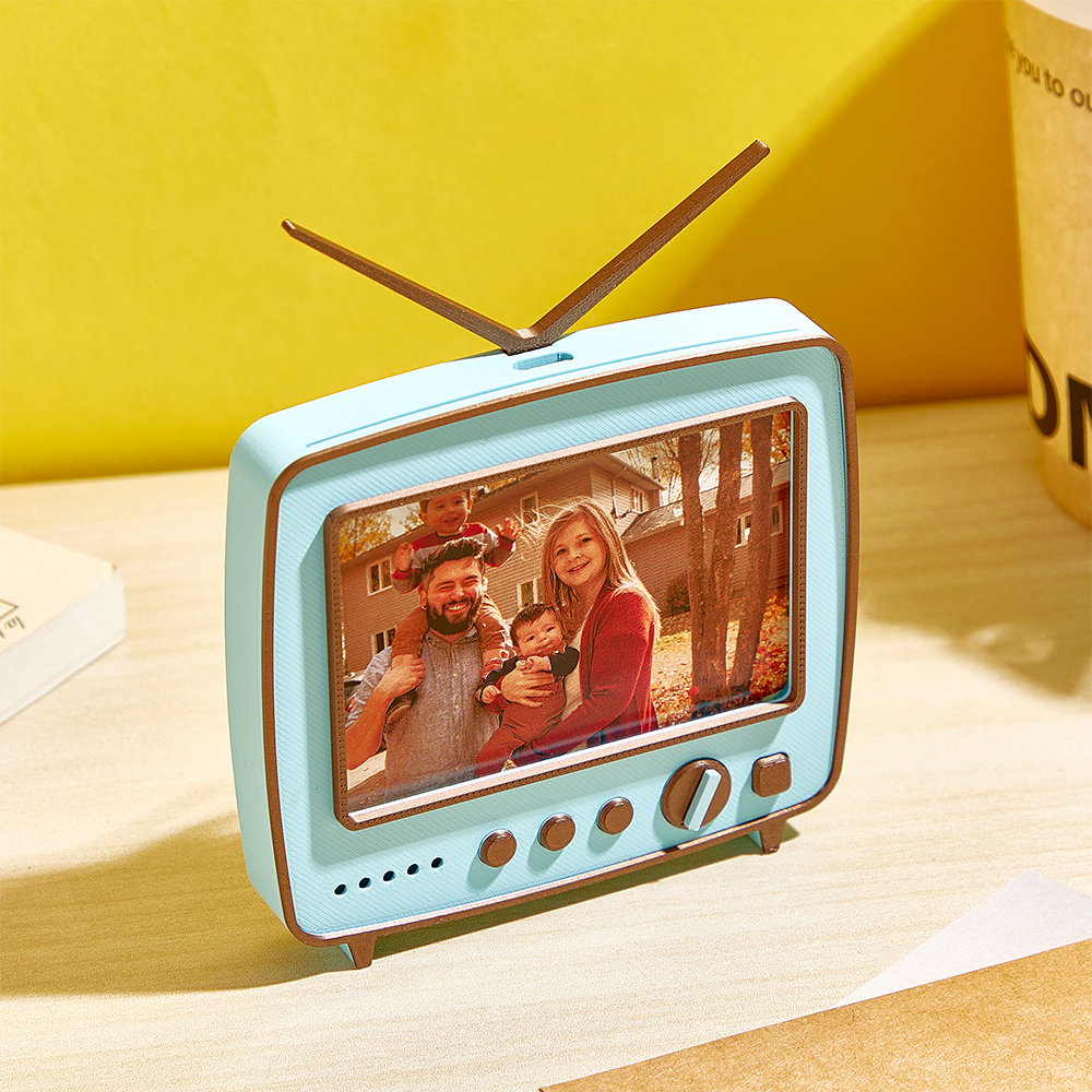 Custom Photo 3D printed TV-shaped music Ornaments Personalized Photo Music Fridge Magnets