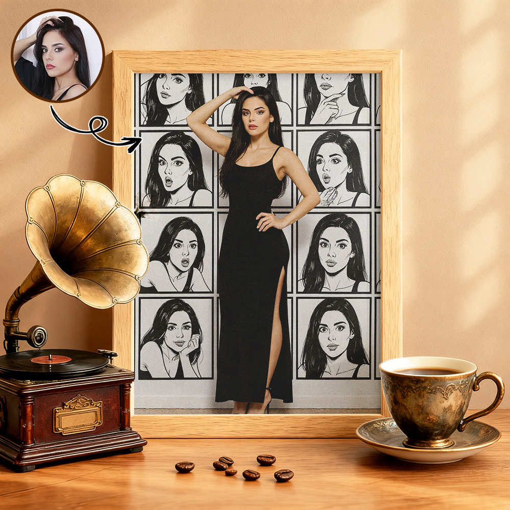 Custom Cartoon Portrait Figurine Real Person to Comic Style Decoration Gift Home Ornament Personalized Wall Art for Home Gift