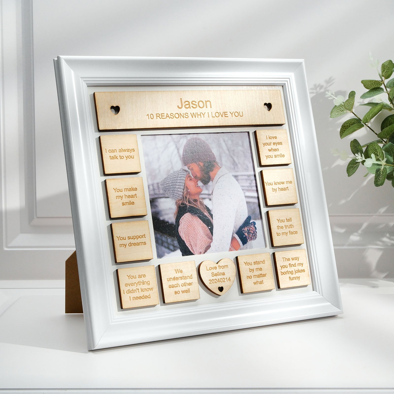 10 Reasons Why I Love You Personalized Photo Frame Gifts for Him/Her -