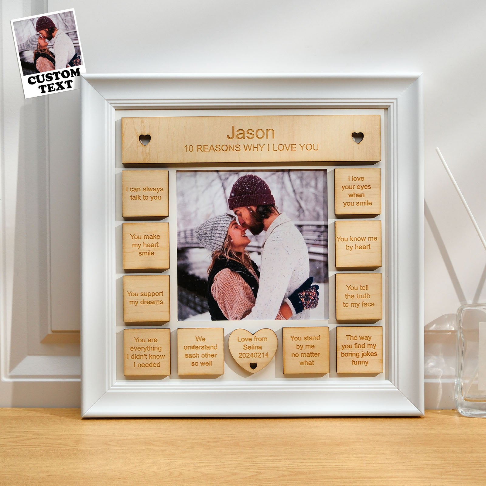 10 Reasons Why I Love You Personalized Photo Frame Gifts for Him/Her -