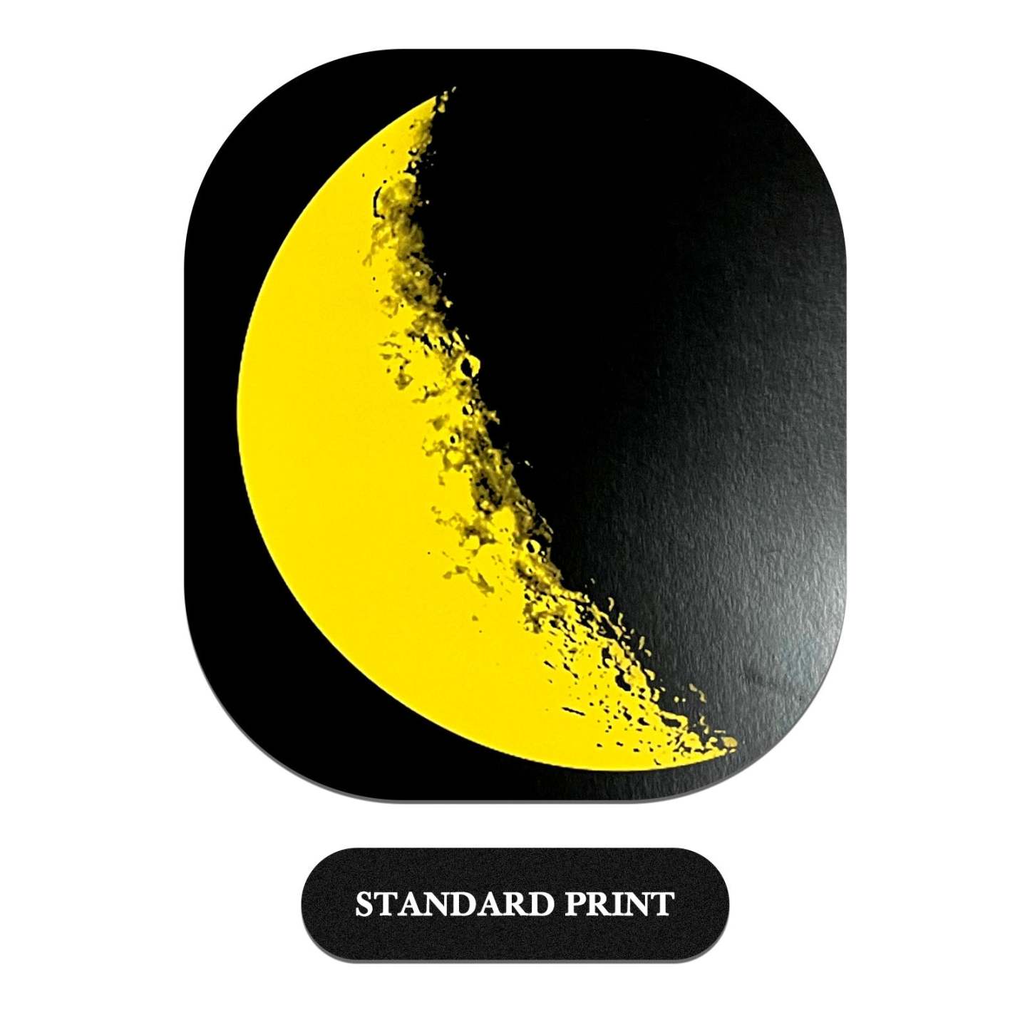 Custom Moon Phase and Names Foil Print Wooden Frame with Your Text