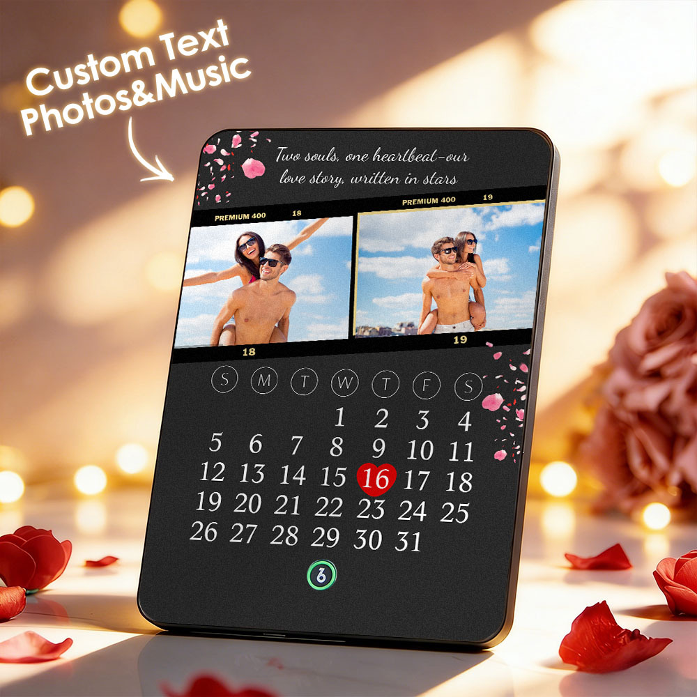 Custom Acrylic Song Plaque with Music Player: Personalized Photo Gift