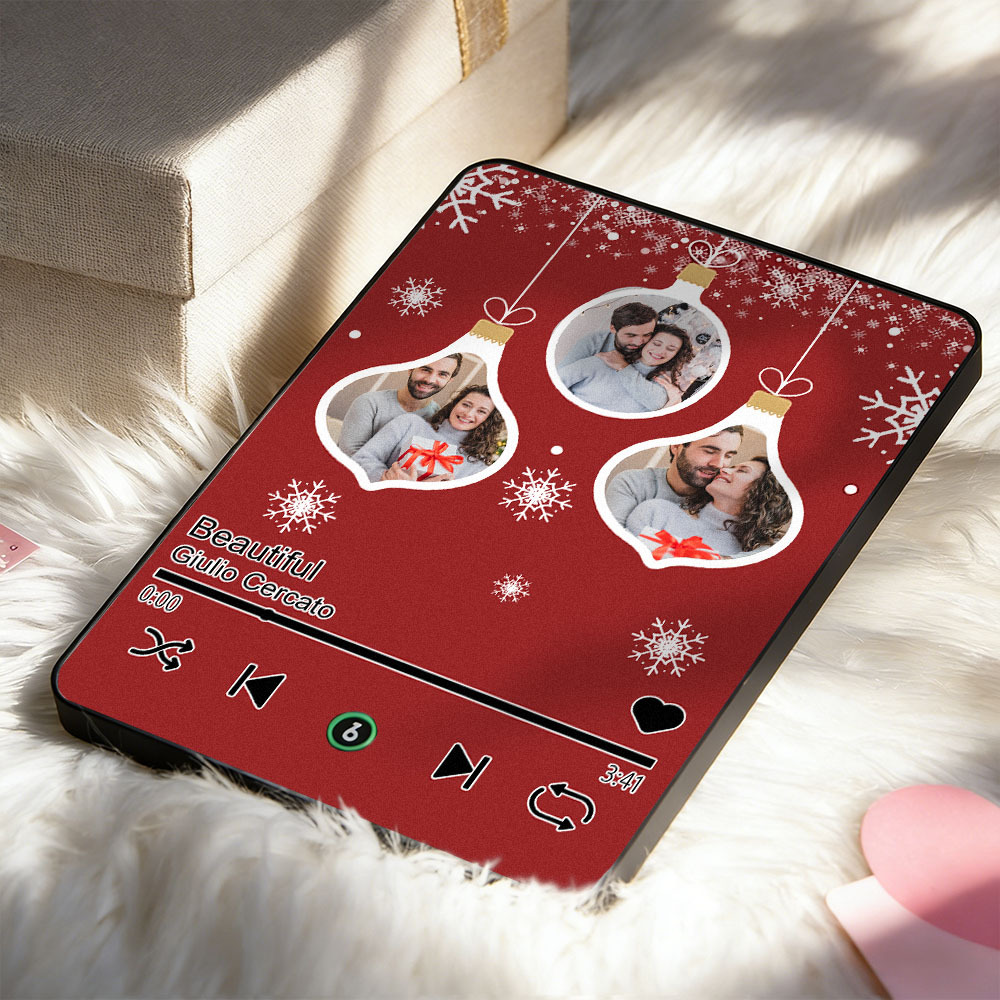 Personalized Musical Photo Plaque: Christmas Keepsake Gift