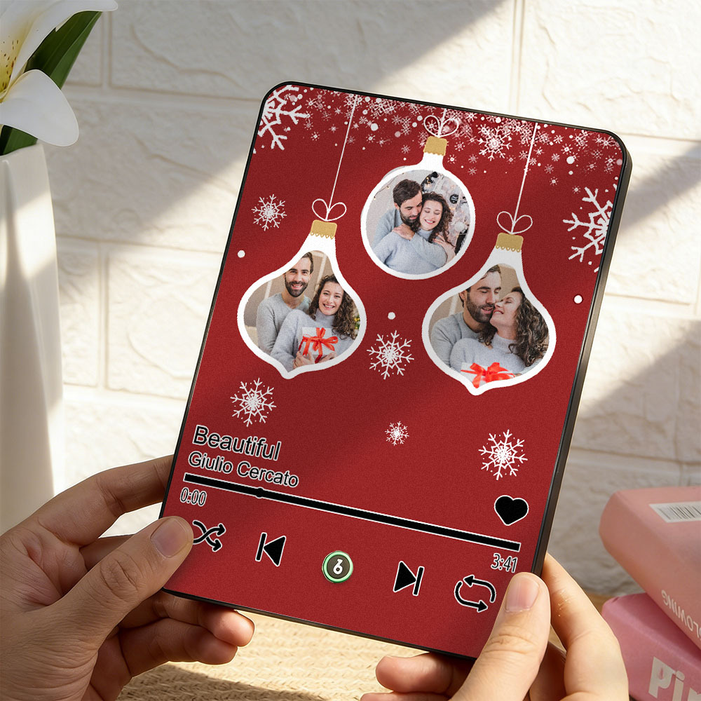 Personalized Musical Photo Plaque: Christmas Keepsake Gift