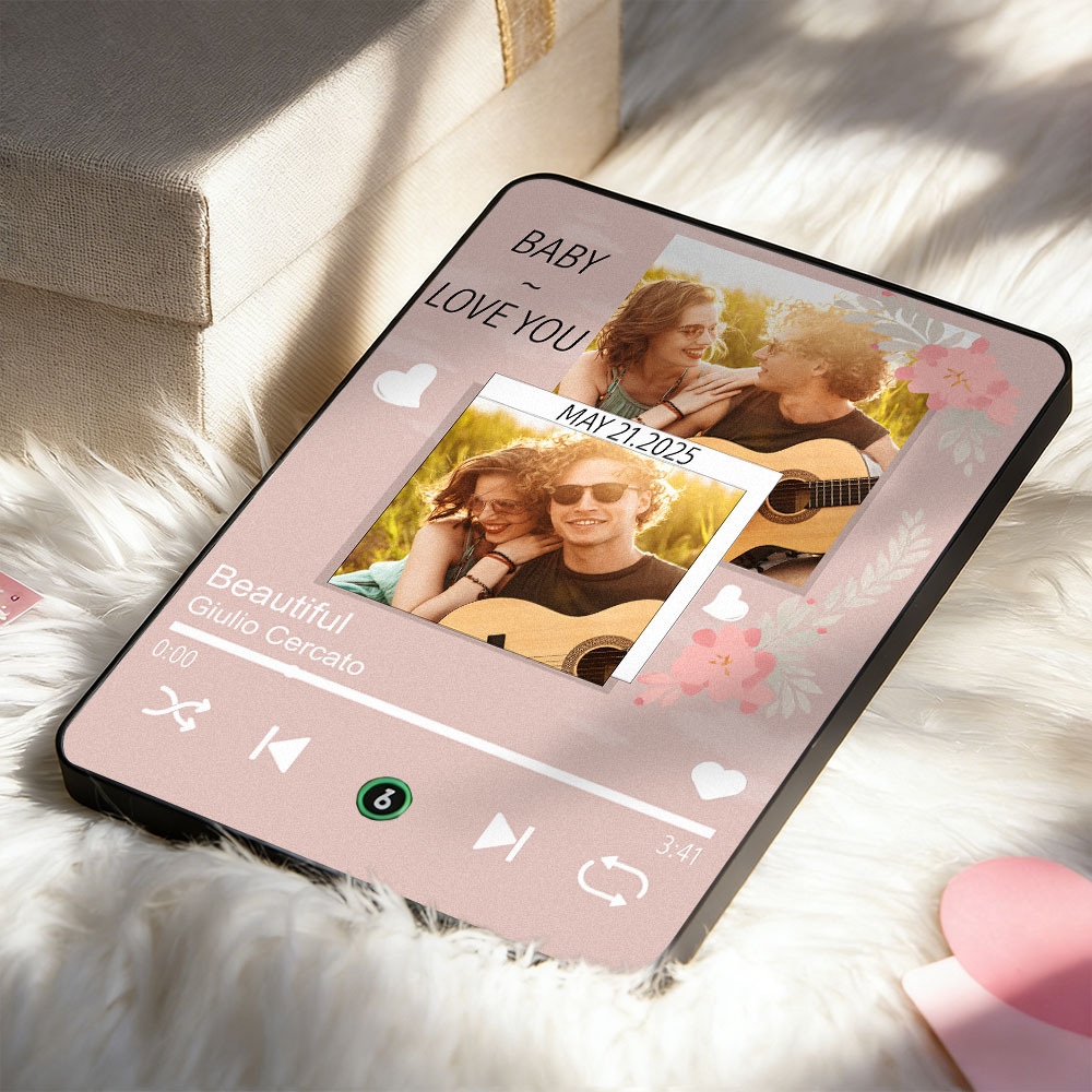 Couple love gifts, musical plaques, personalized photo musical plaques, room anniversary gifts, gifts for wives, gifts for girlfriends