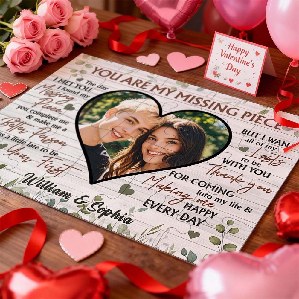 Custom Photo Puzzle – The Perfect Couple's Game Valentine's Day Gift for Couples