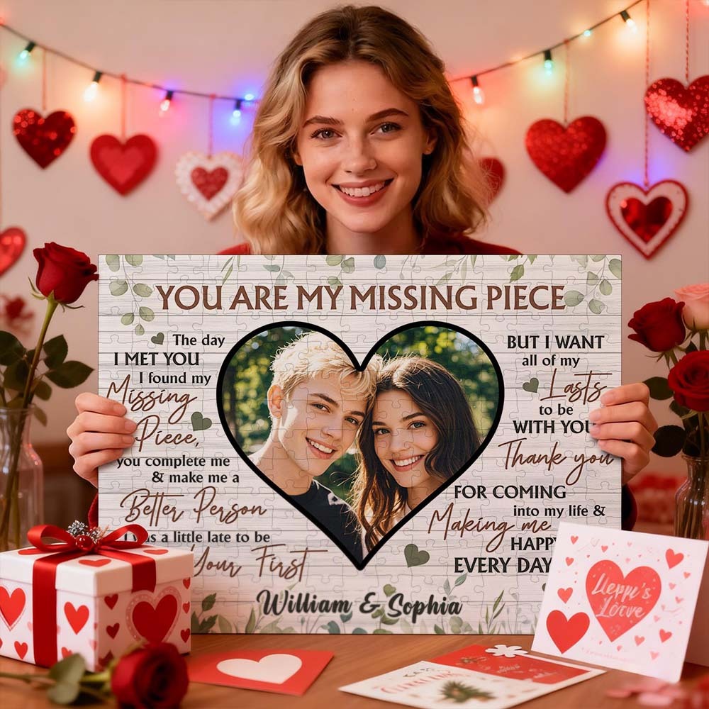 Custom Photo Puzzle – The Perfect Couple's Game Valentine's Day Gift for Couples