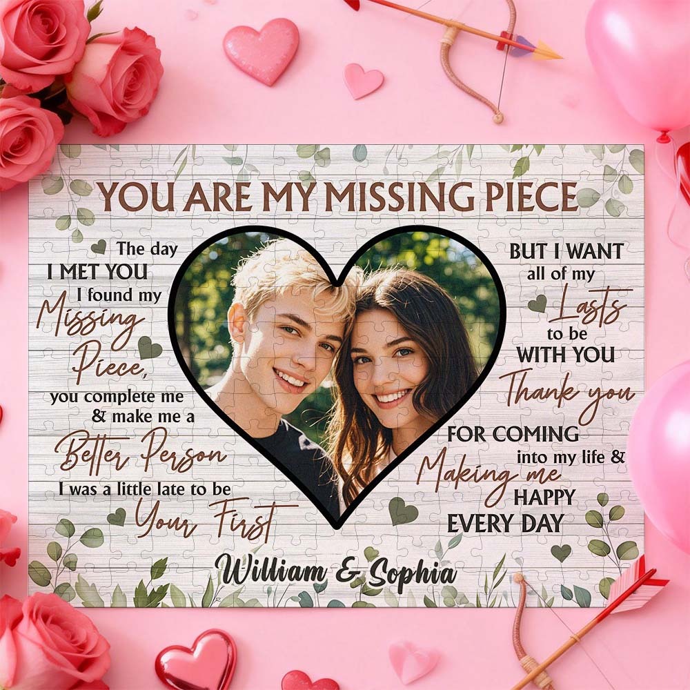 Custom Photo Puzzle – The Perfect Couple's Game Valentine's Day Gift for Couples