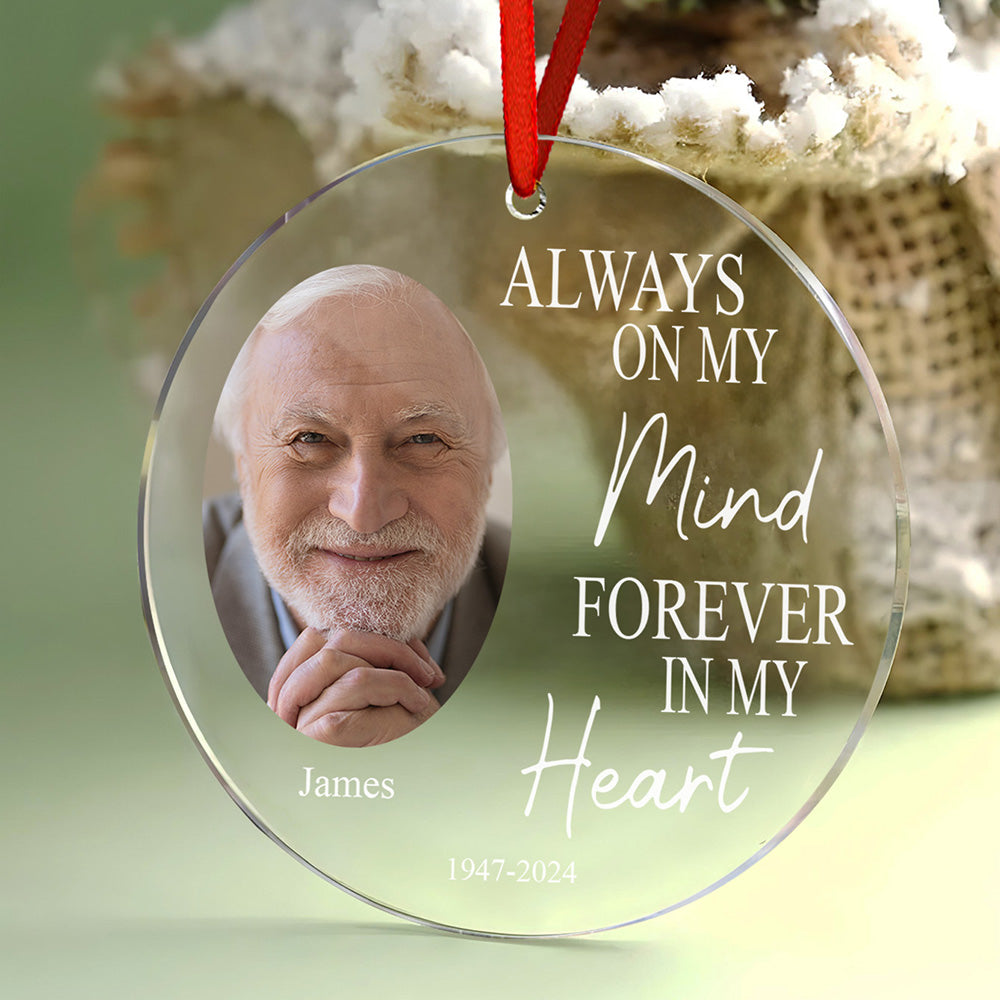 Personalized Christmas Memorial Ornaments with Photo Christmas Ornament for Memorial Gift - Myphotowallet