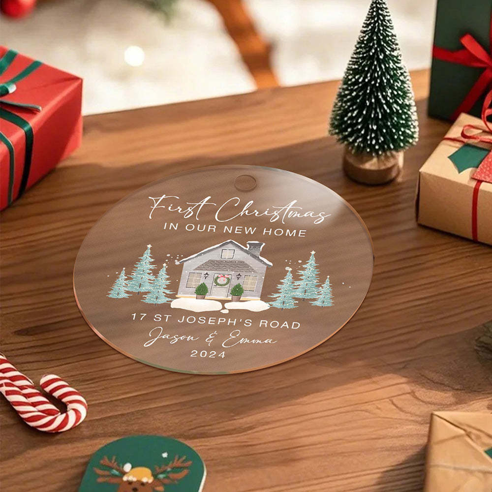 Personalised New Home Christmas Ornament First Home Ornament for New Home Gift -