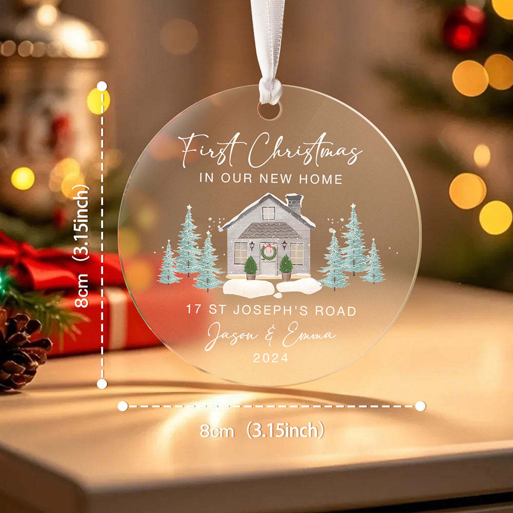 Personalised New Home Christmas Ornament First Home Ornament for New Home Gift -